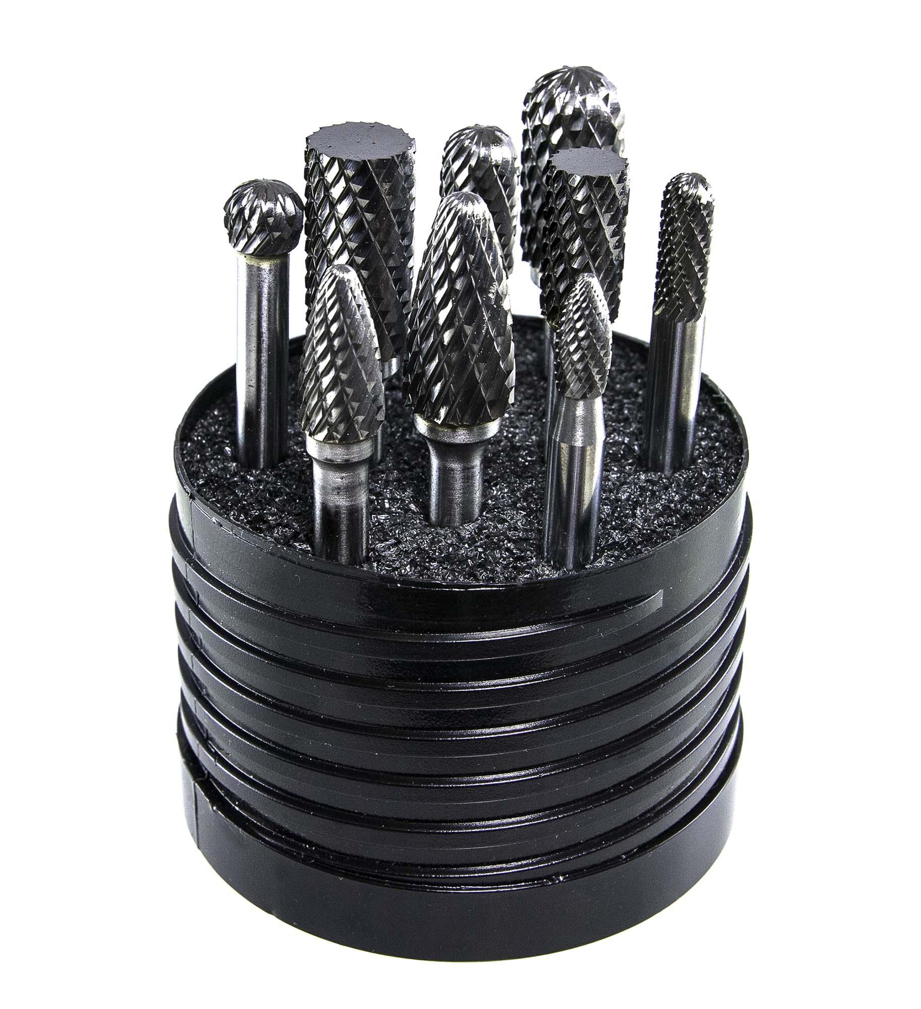 Magnum 70S001DC Burr Set, Double Cut, 8 Pieces - Burr Sets